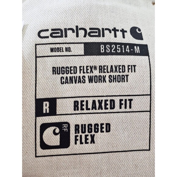 Carhartt Men's 44 Relaxed Fit Rigby 10" Dungaree Shorts Rugged Flex Tan New NWT - Picture 6 of 8